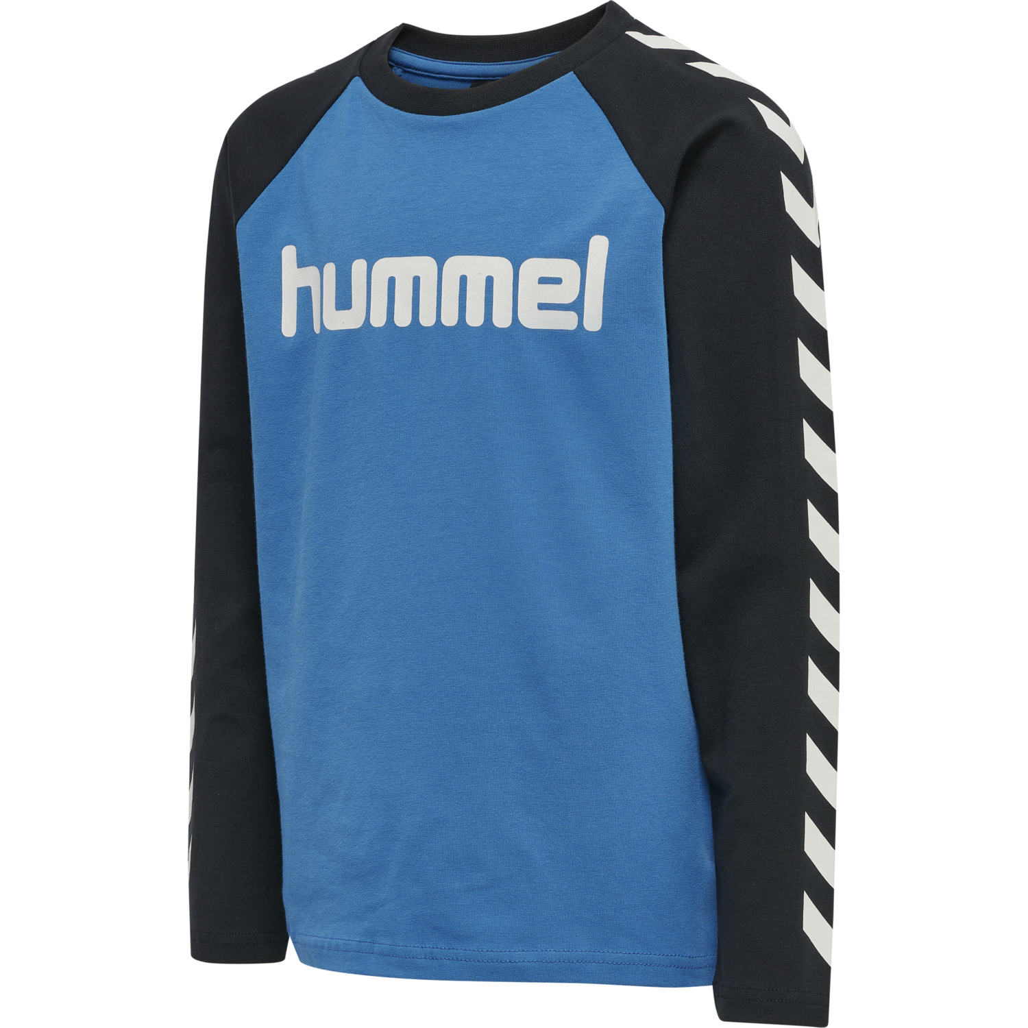 hmlBOYS T-SHIRT L/S, VALLARTA BLUE, packshot