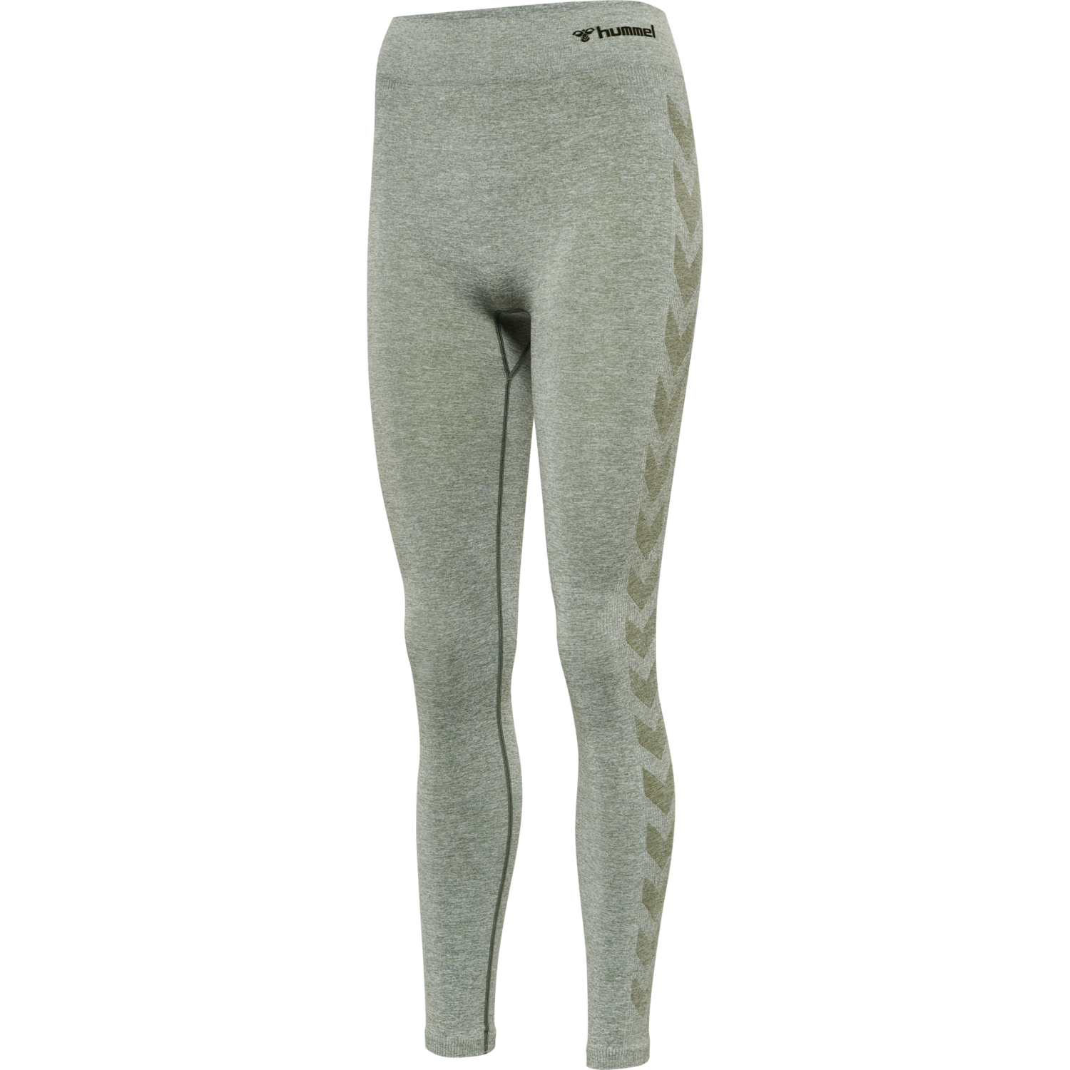 hmlCI SEAMLESS MID WAIST TIGHTS, LILY PAD MELANGE, packshot