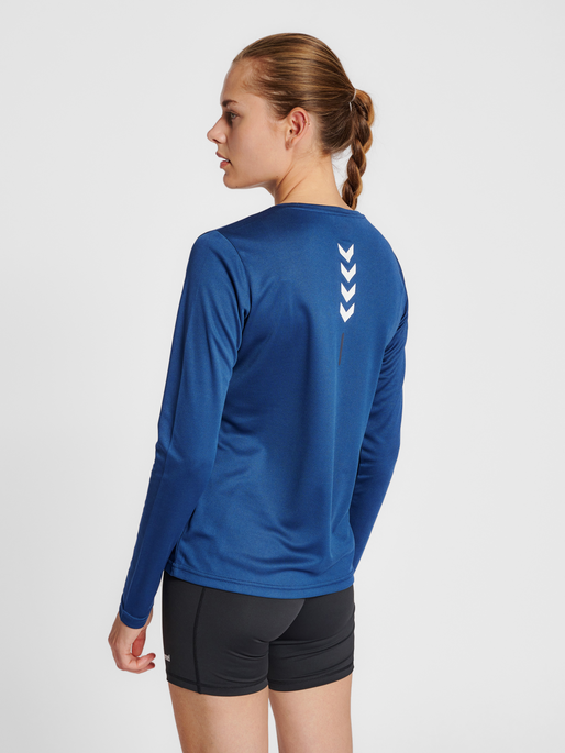 hmlTE TOLA T-SHIRT LS, INSIGNIA BLUE, model