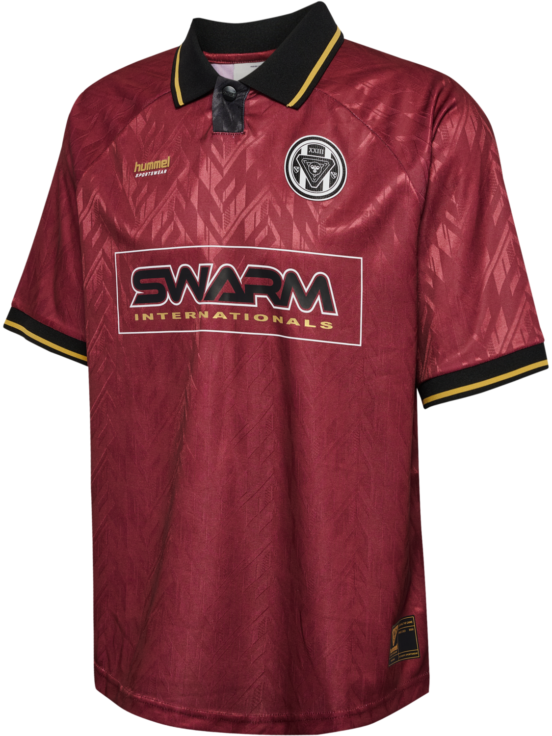 hmlLOOSE BAY SOCCER JERSEY S/S, SYRAH, packshot