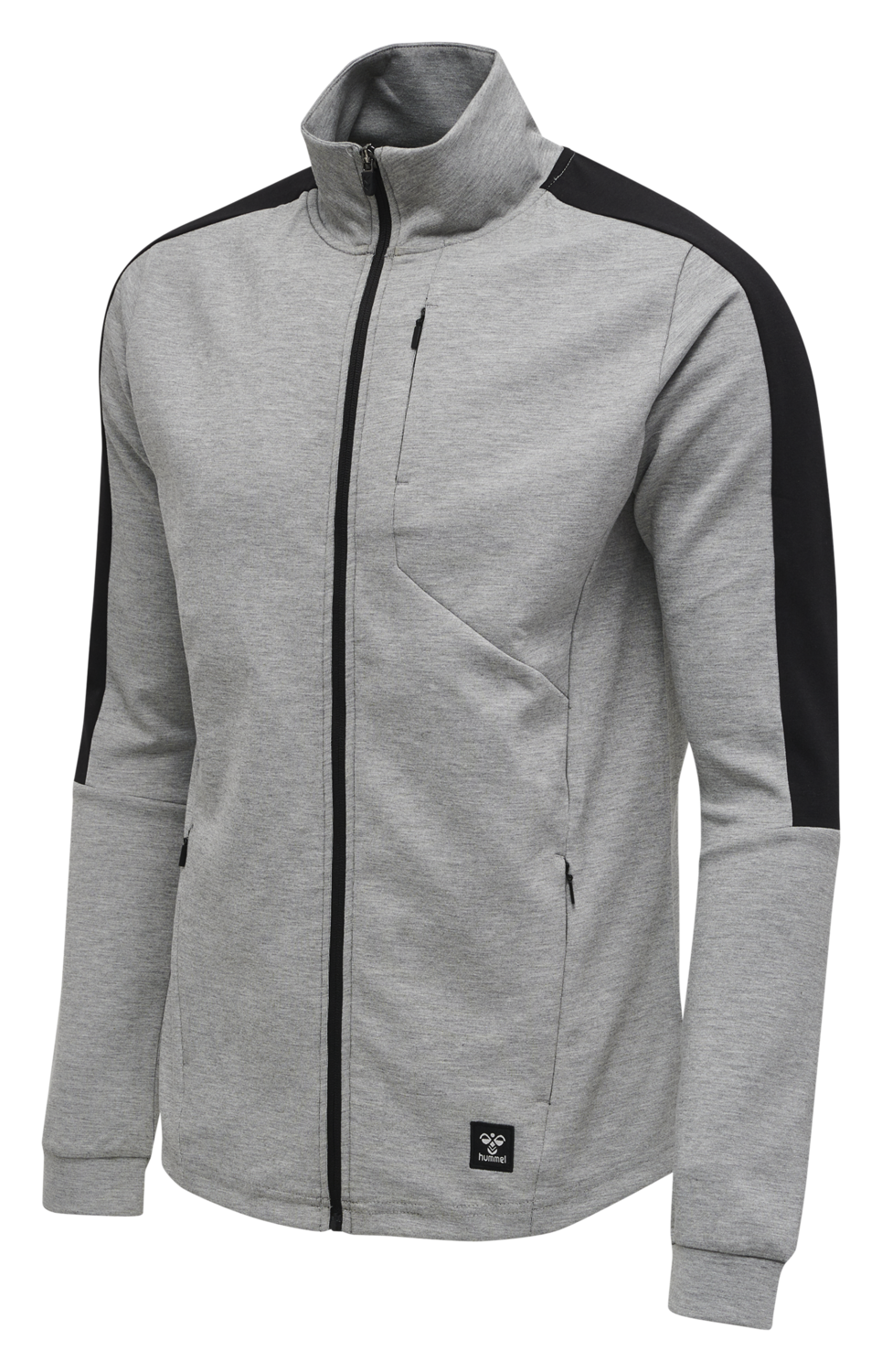 hmlTROPPER ZIP JACKET, GREY MELANGE, packshot