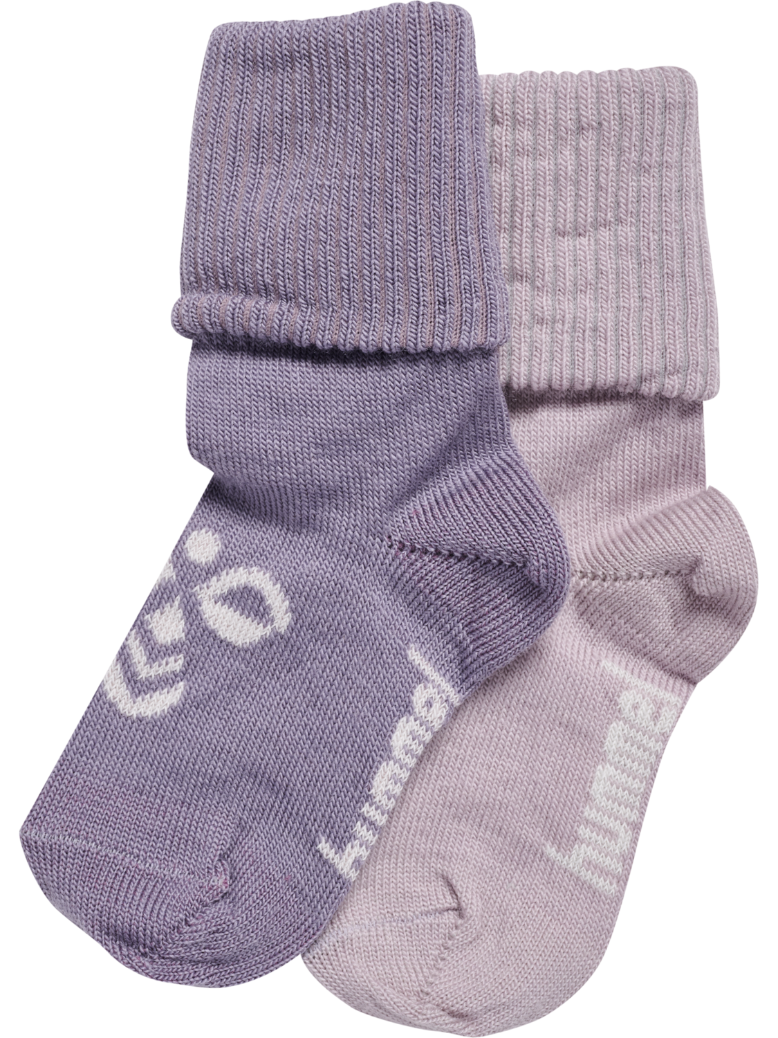 hmlMINI WOOL 2-PACK SOCKS, GRAY RIDGE/CLOUD GRAY, packshot