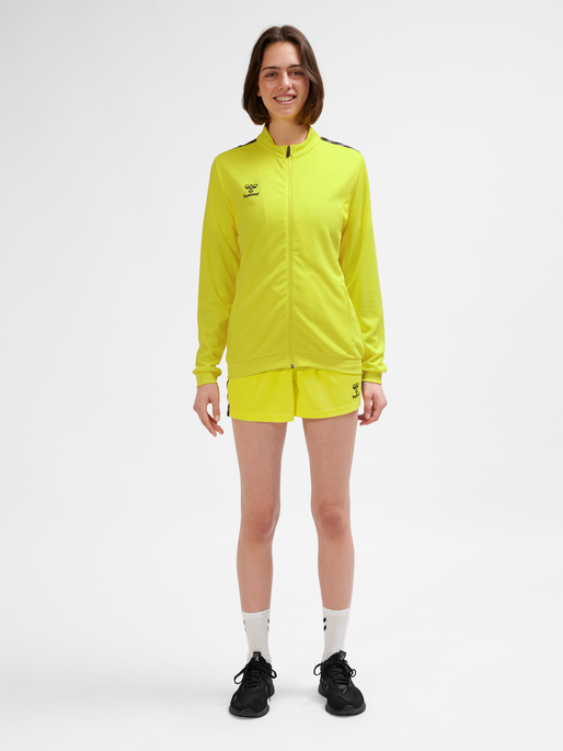 hmlAUTHENTIC PL ZIP JACKET WOMAN, BLAZING YELLOW, model
