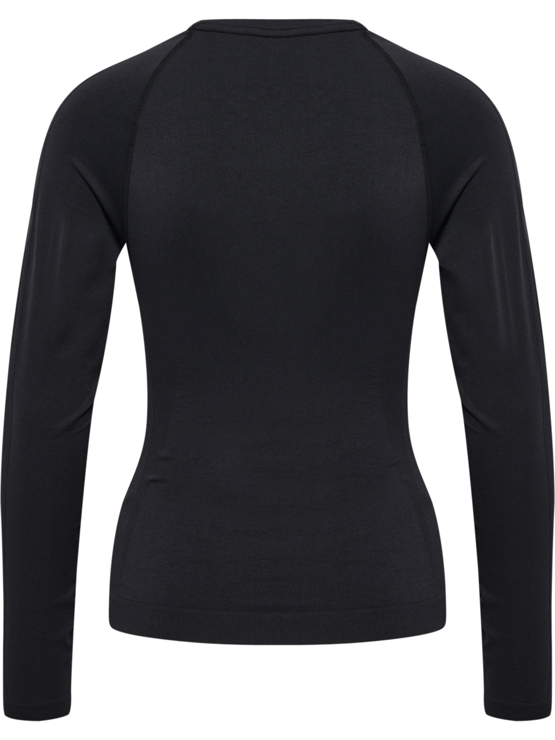 hmlTIF SEAMLESS T-SHIRT L/S, BLACK, packshot