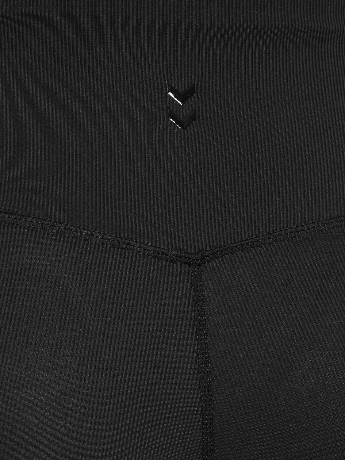 hmlPRIMA RIB STRAIGHT LEG HW TIGHTS, BLACK, packshot