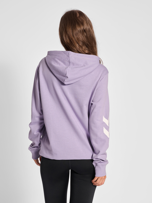 hmlLEGACY LOGO HOODIE, HEIRLOOM LILAC, model