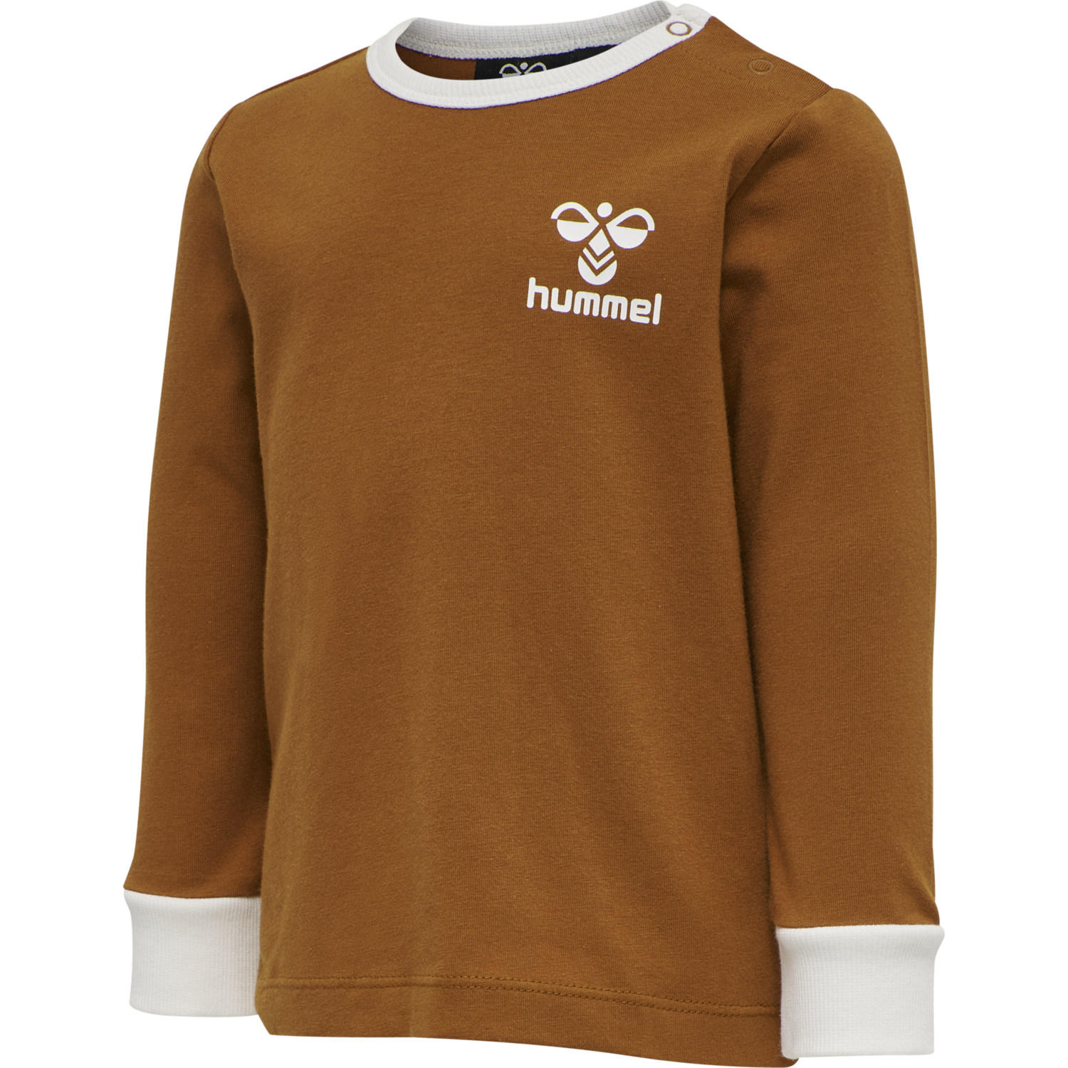 hmlMAUILINO T-SHIRT L/S, GLAZED GINGER, packshot