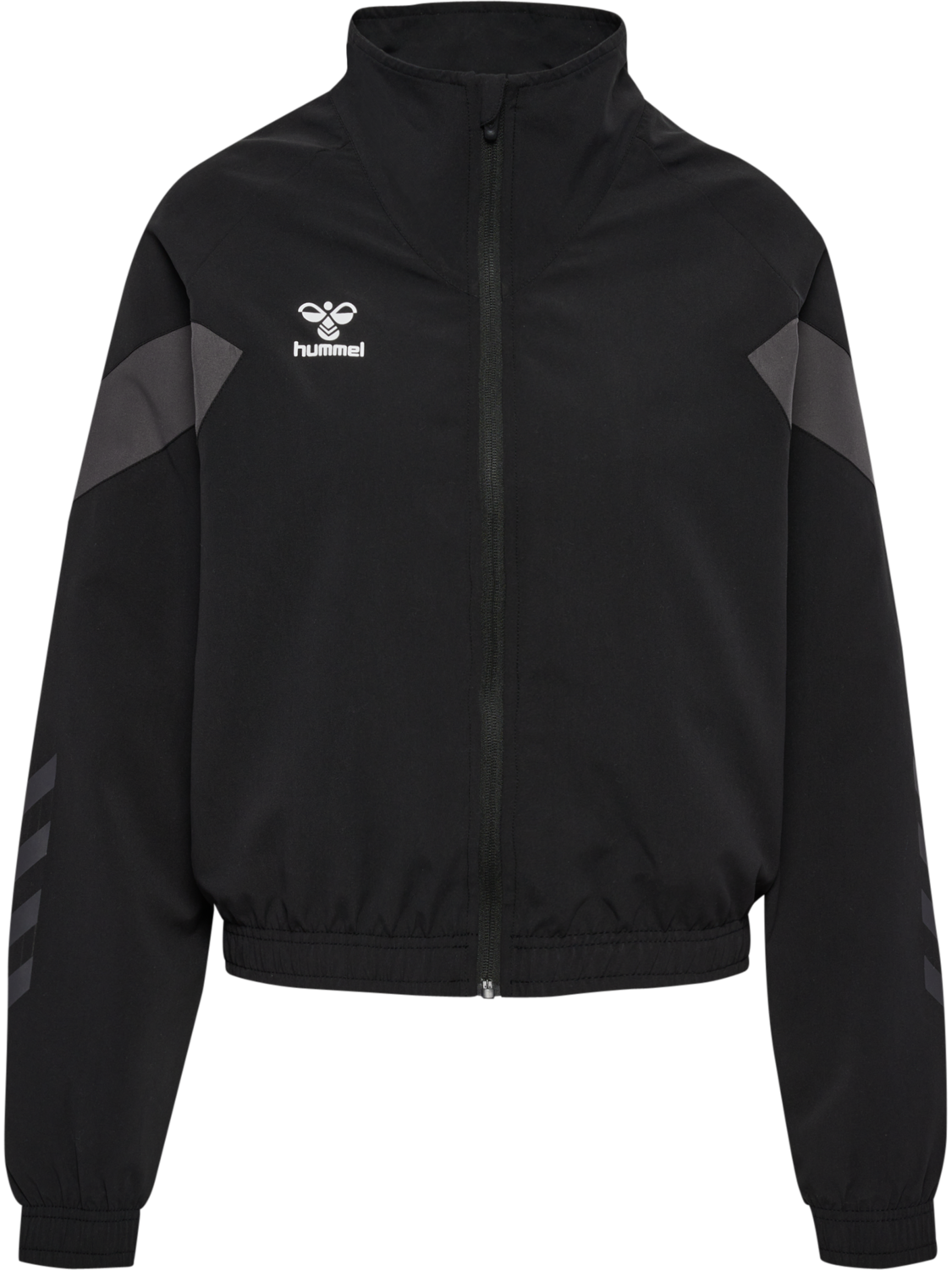 hmlTRAVEL WOVEN JACKET WOMAN, BLACK, packshot