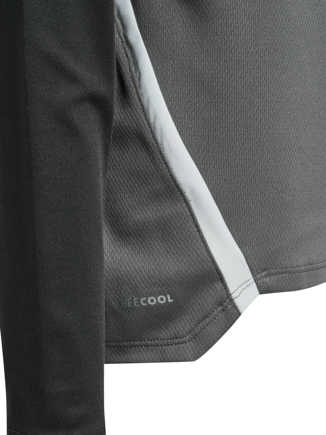 hmlLEAD 2.0 HALF ZIP KIDS, STEEL GRAY/ASPHALT, packshot