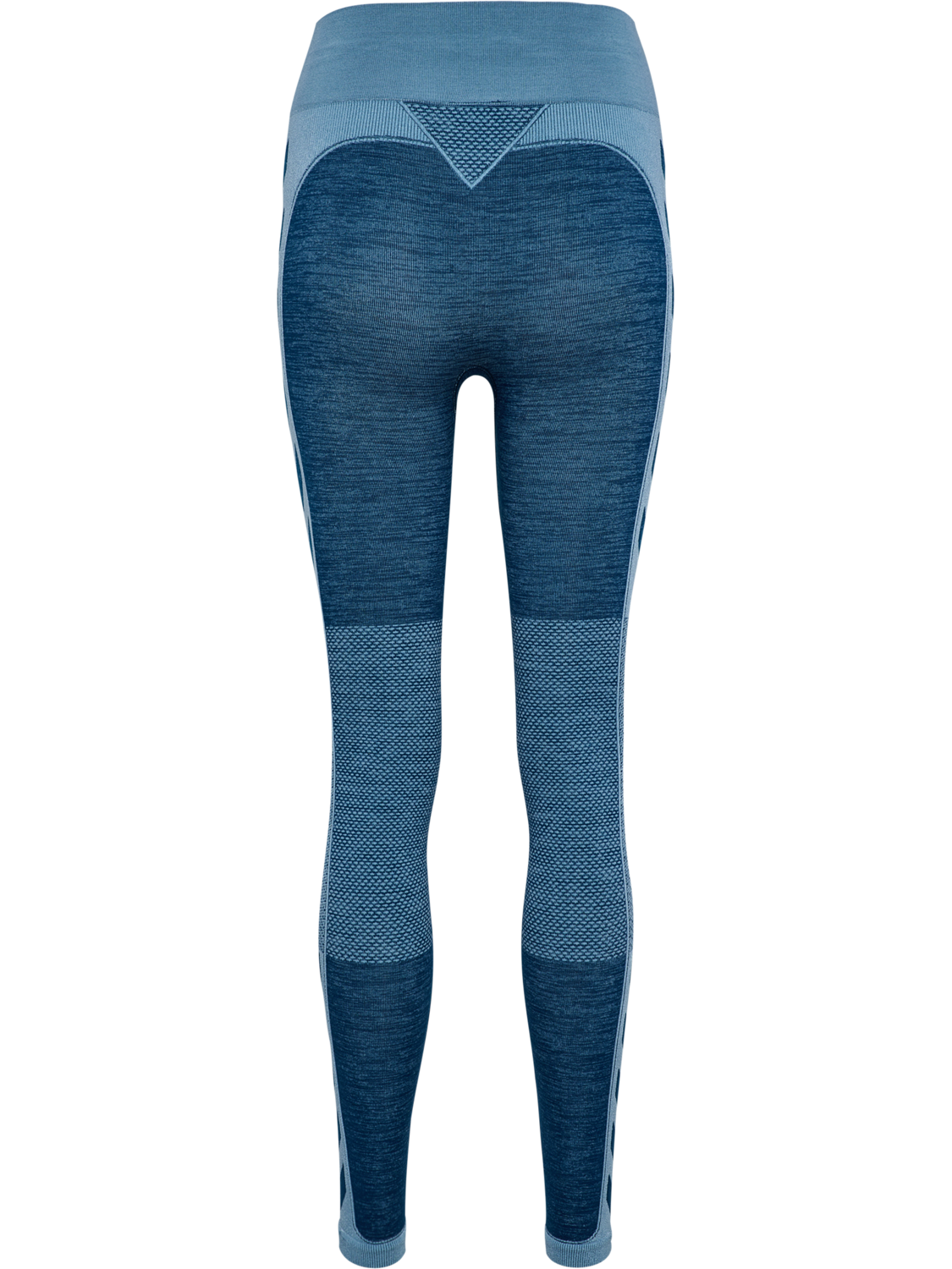 hmlCLEA SEAMLESS MID WAIST TIGHTS, NAVY PEONY/FADED DENIM, packshot