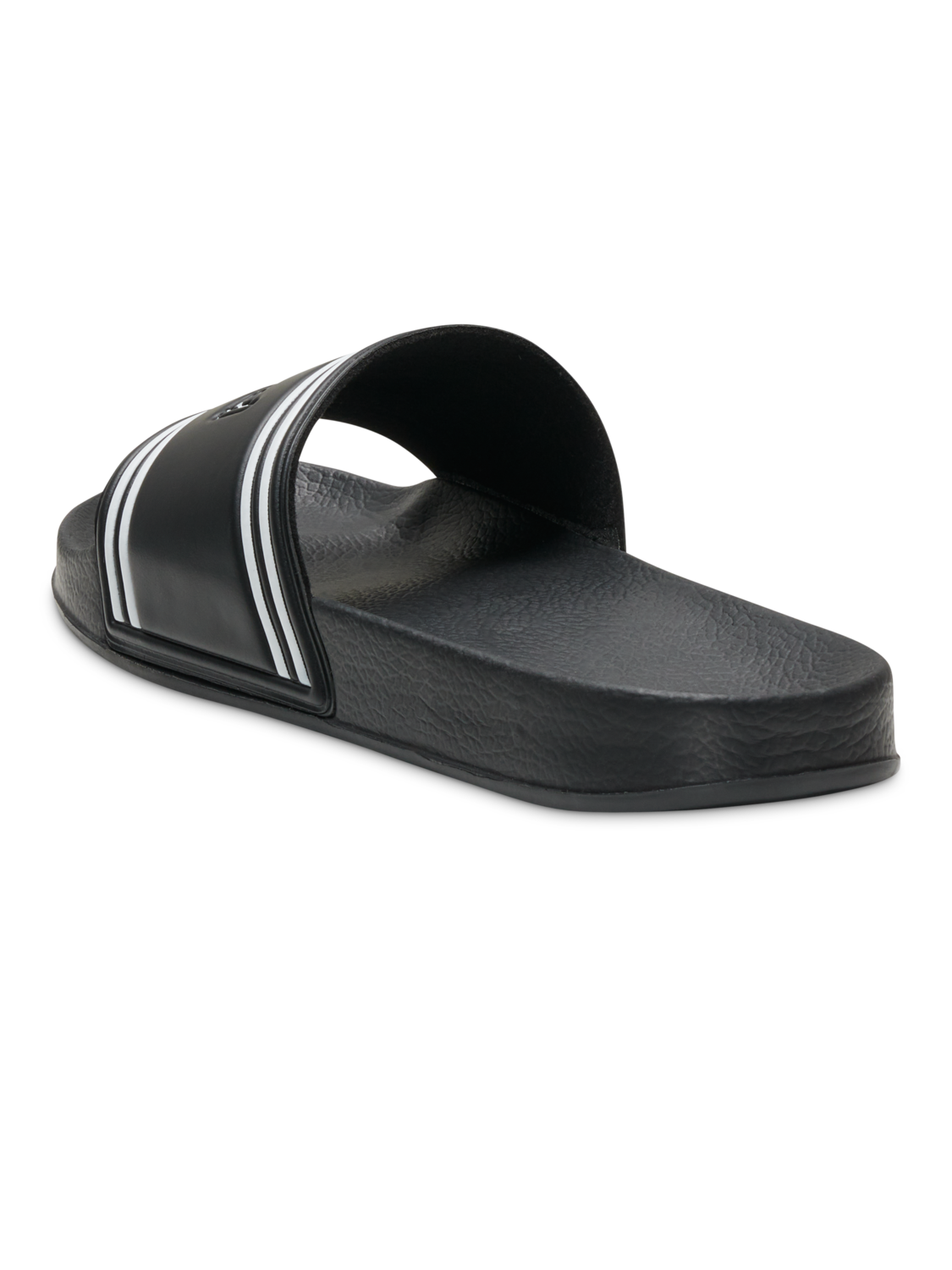 POOL SLIDE RETRO, BLACK/WHITE, packshot