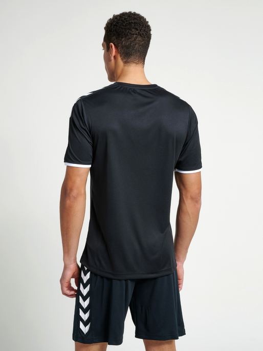 CORE SS POLY JERSEY, BLACK PR, model