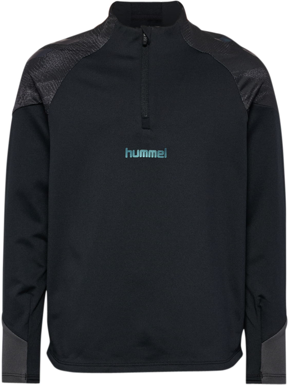 hmlBLAZE26 PRO TRAINING HALFZIP KID, BLACK, packshot