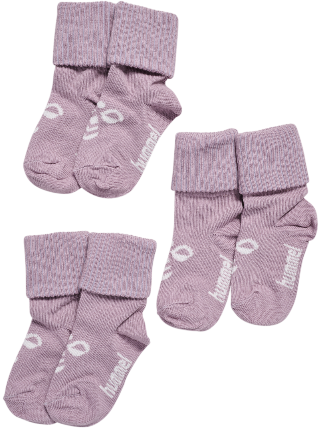 hmlMINI BEE 3-PACK SOCK, SEA FOG, packshot