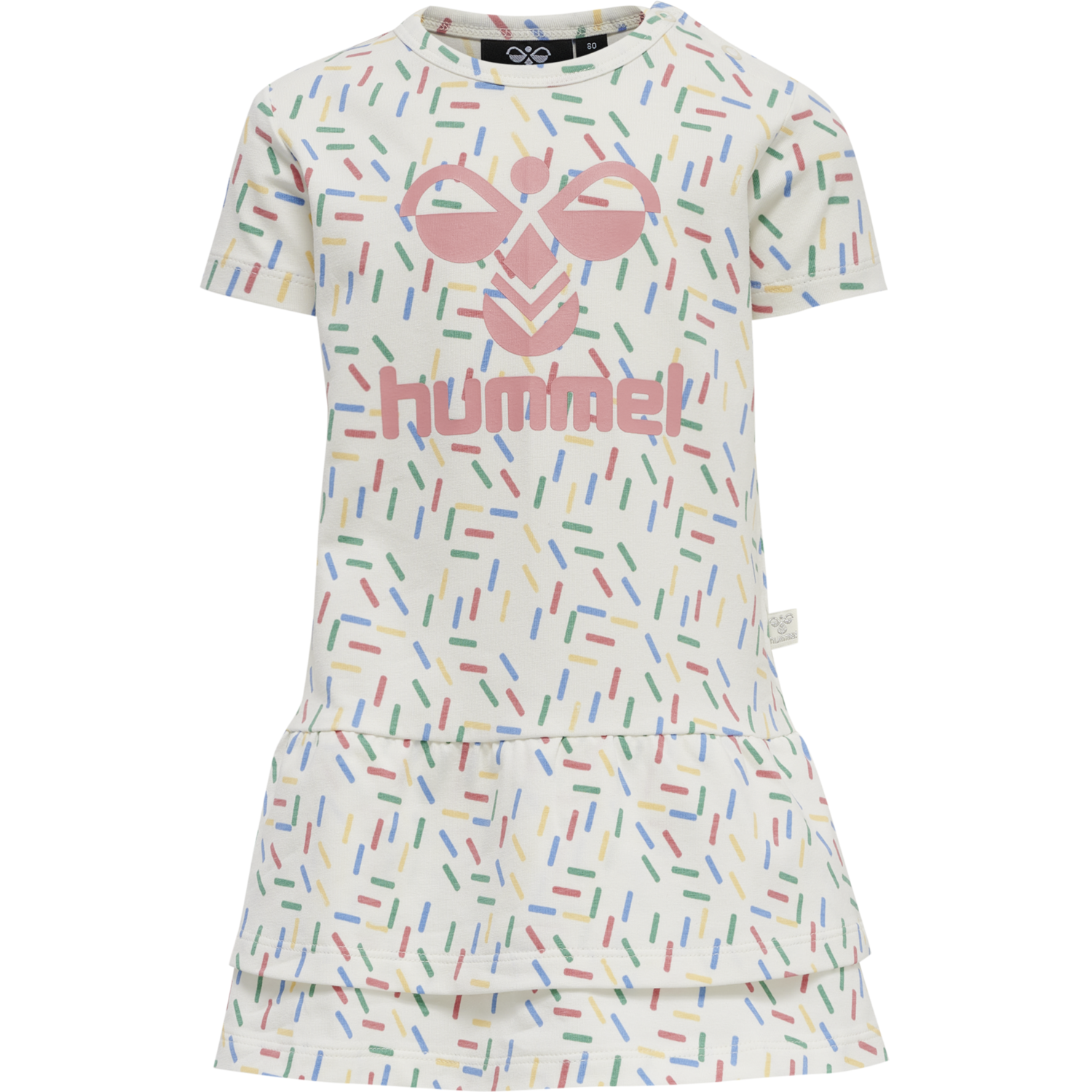 hmlAURORA DRESS S/S, MARSHMALLOW, packshot
