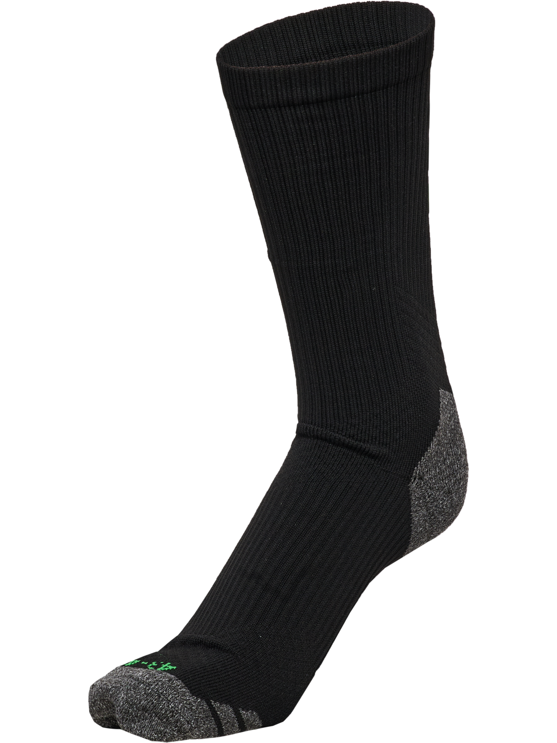 FFHB PRO TRAINING SOCK LOW, BLACK/POISON GREEN, packshot