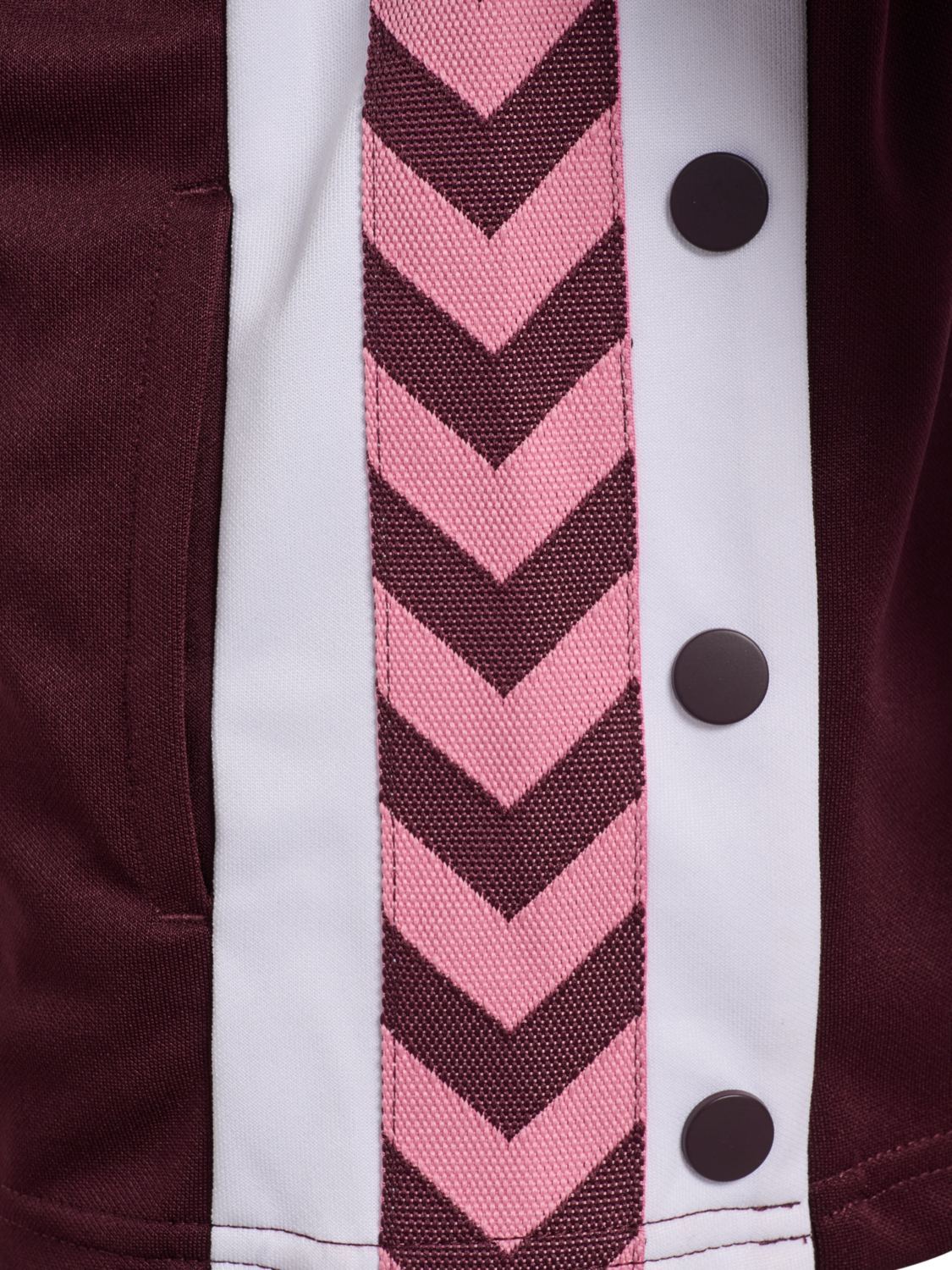 hmlJR CHEVRON ZIP JACKET, WINETASTING, packshot