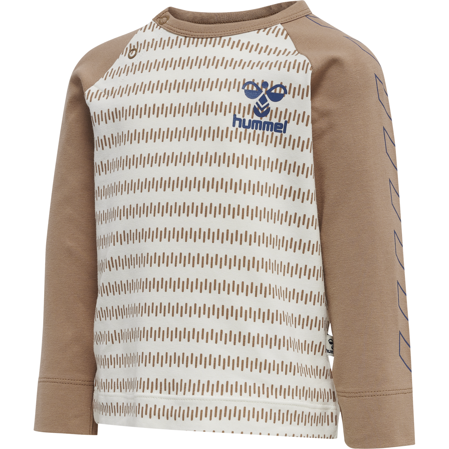 hmlDESMOND T-SHIRT L/S, BEAVER FUR, packshot