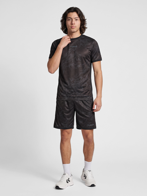 hmlBLAZE CLUB 26 GRAPHIC SET, BLACK/ASPHALT, model