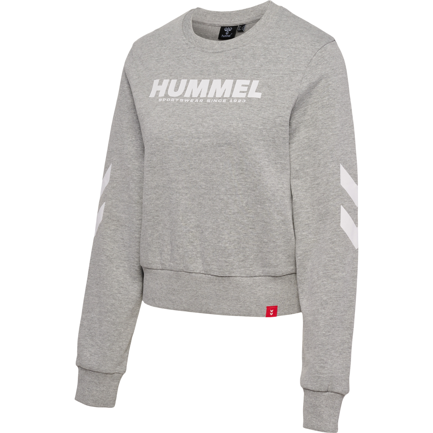 hmlLEGACY WOMAN SWEATSHIRT, GREY MELANGE, packshot