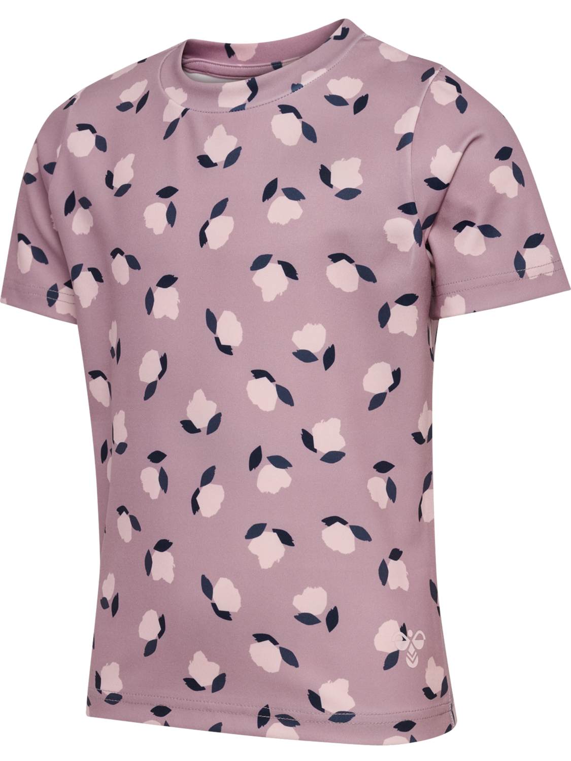 hmlJR FITTED AOP GYM T-SHIRT S/S, SEA FOG, packshot