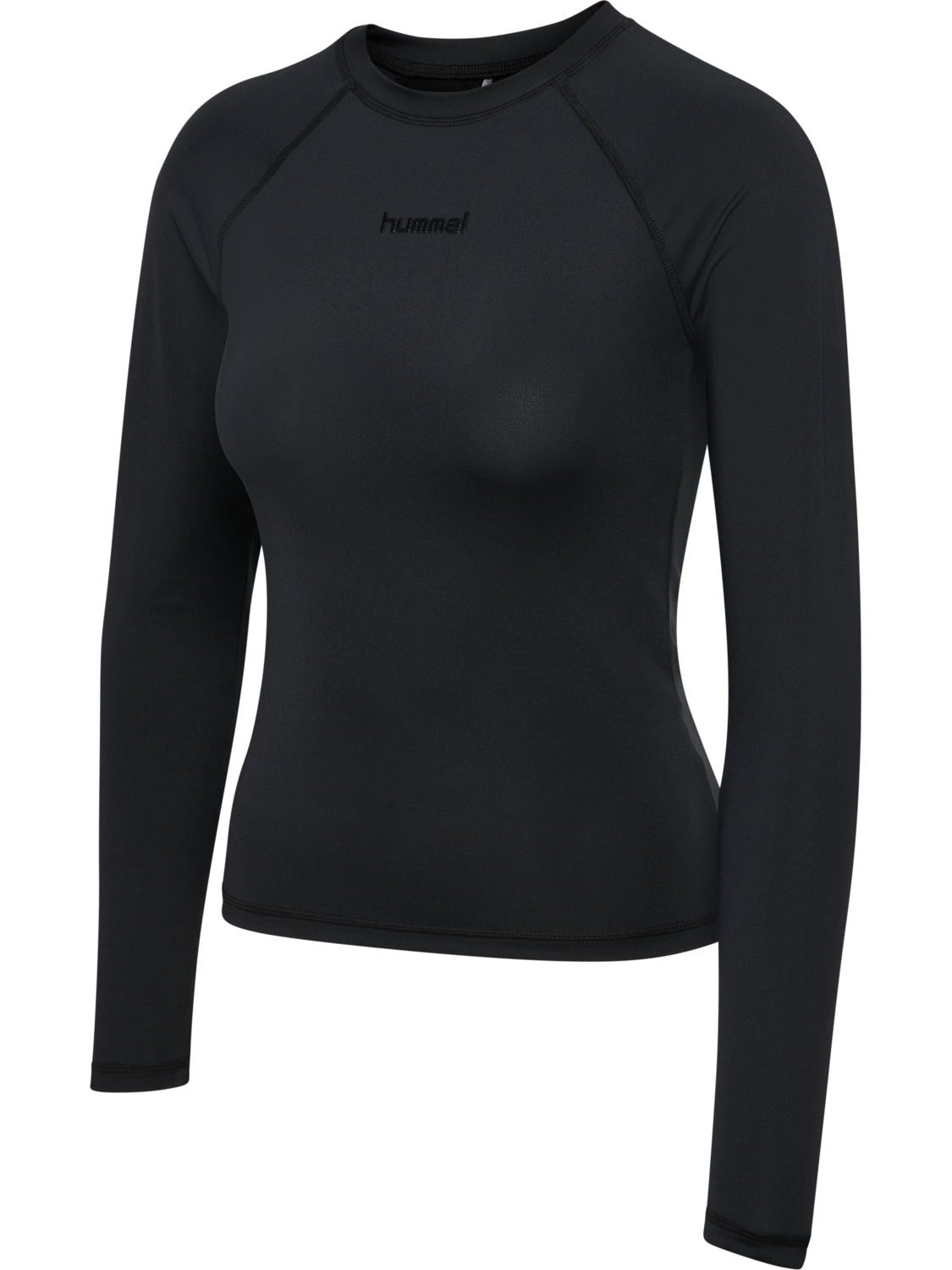 hmlPRIMA W T-SHIRT L/S, BLACK, packshot