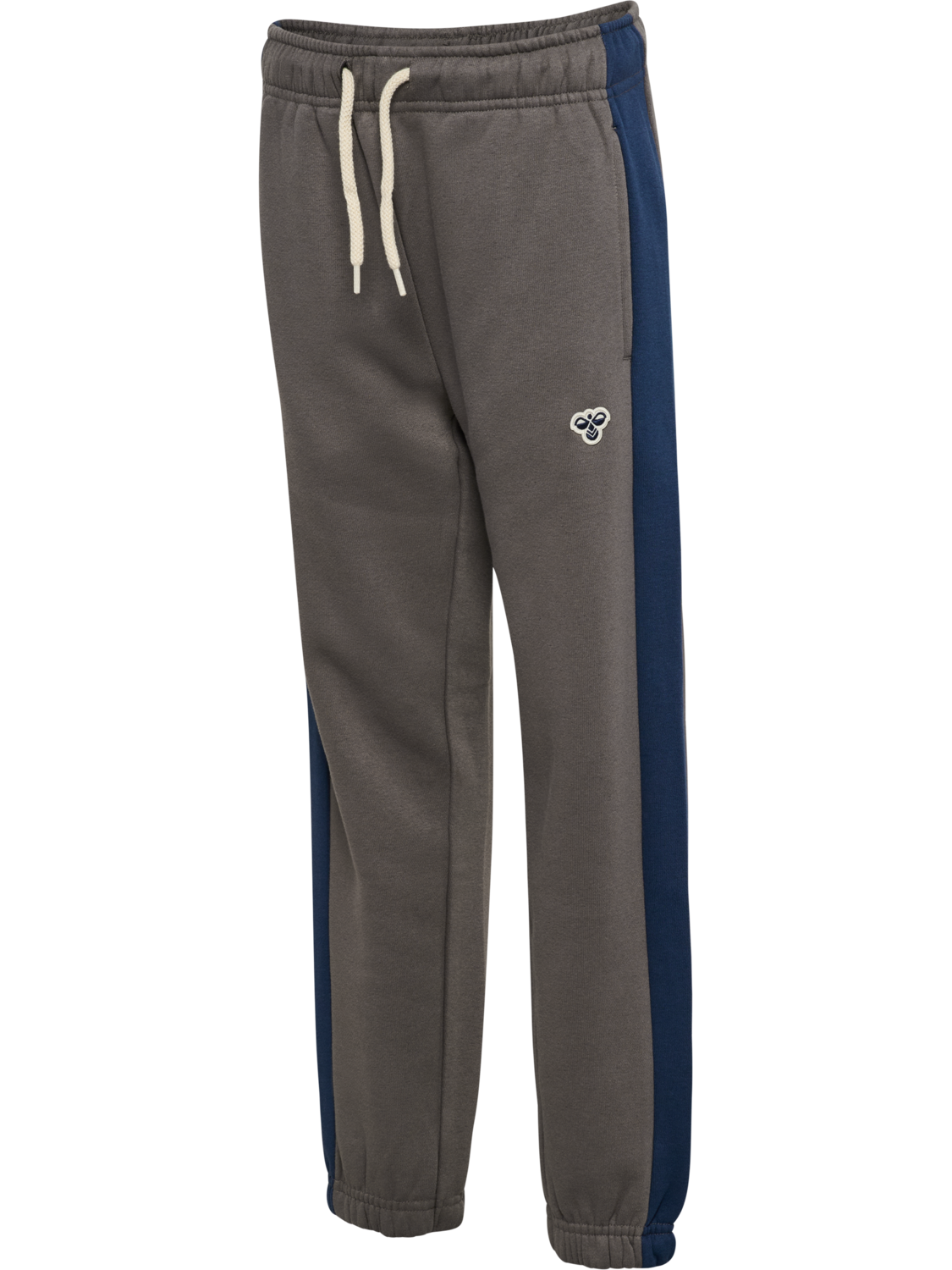 hmlJR LOOSE BLOCK SWEATPANTS BEE, DARK GULL GRAY, packshot