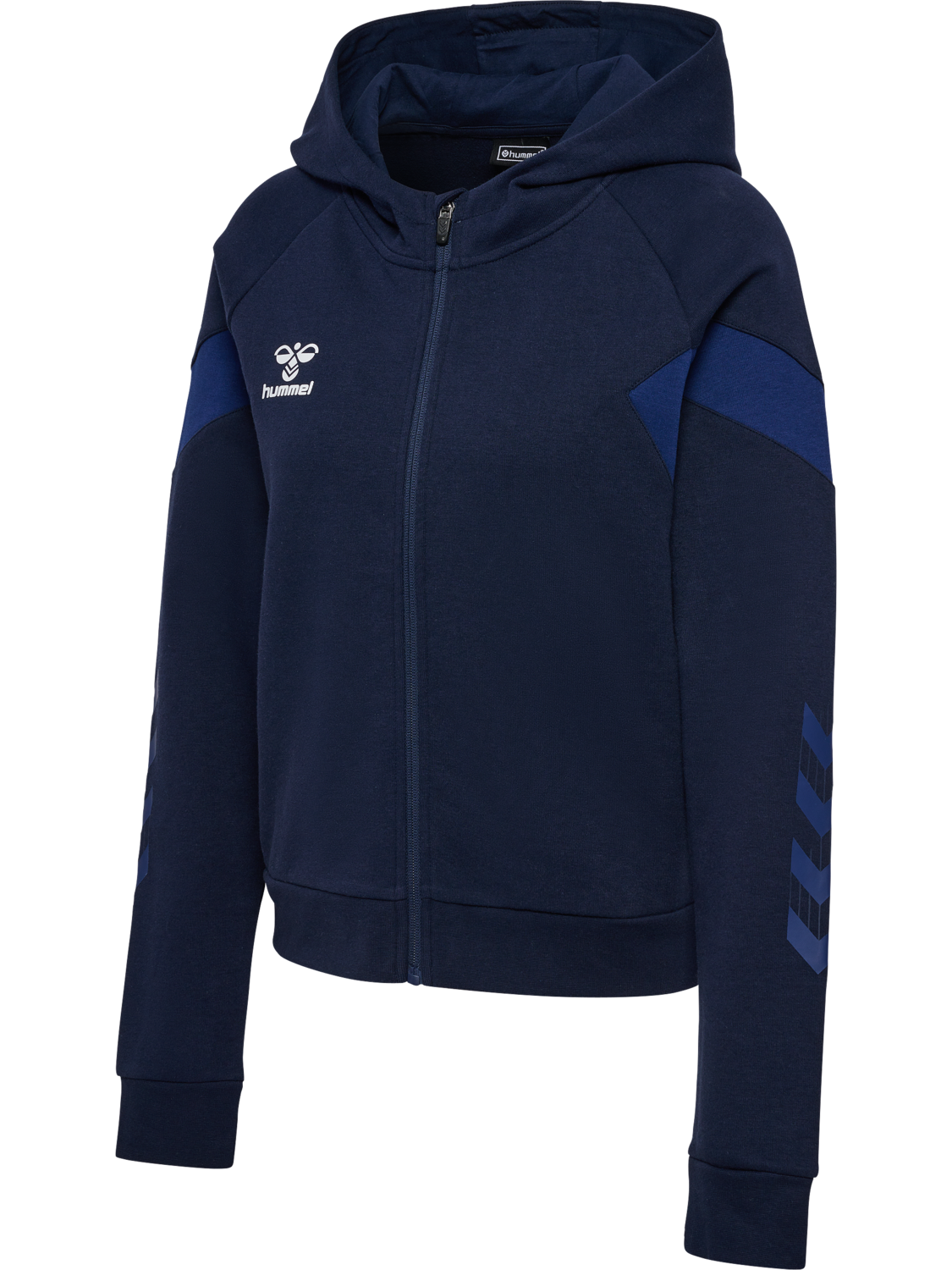 hmlTRAVEL ZIP HOODIE WOMAN, MARINE, packshot