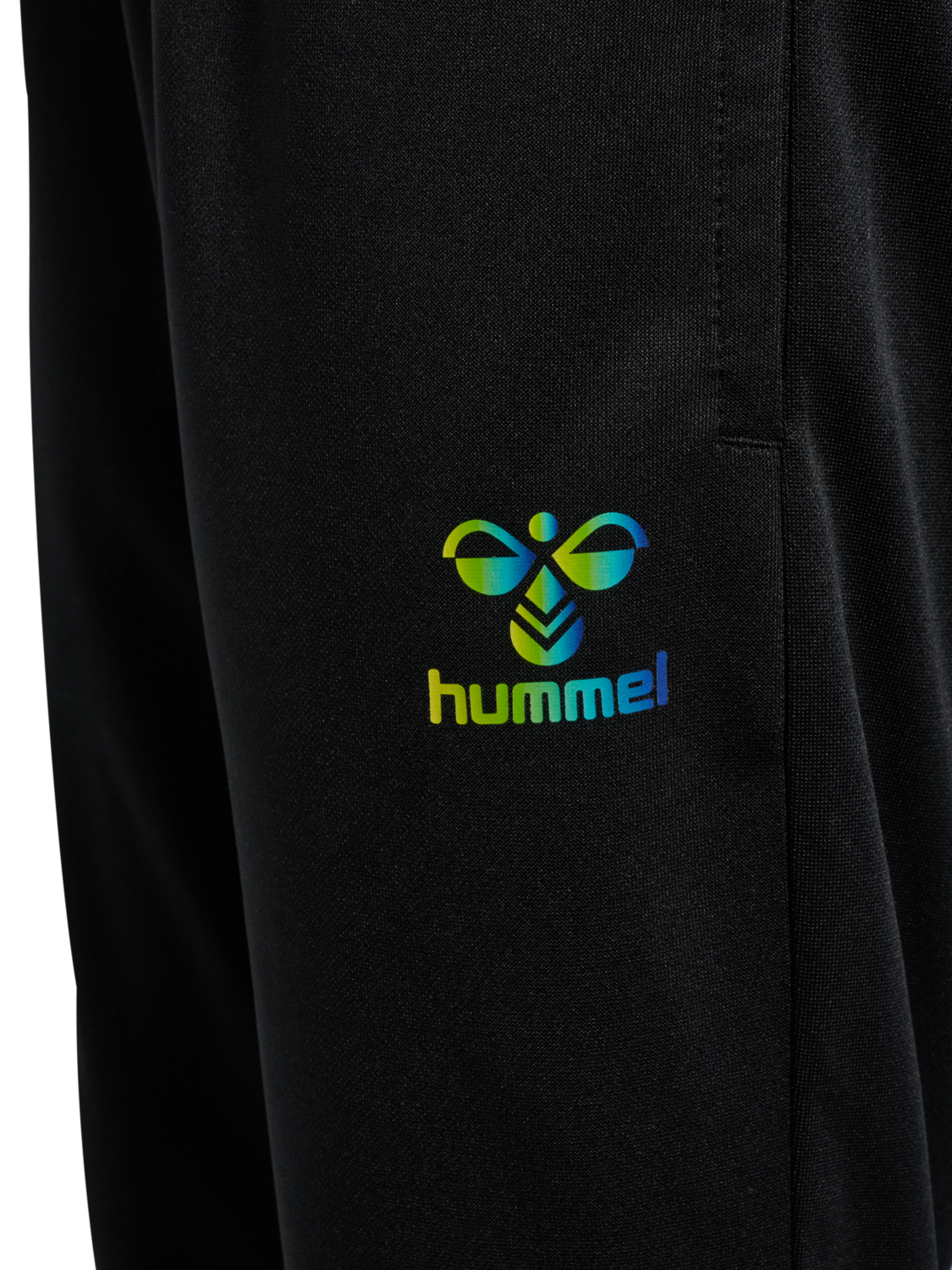 hmlSHIMMER TRAINING PANTS KIDS, BLACK/LIMEADE, packshot
