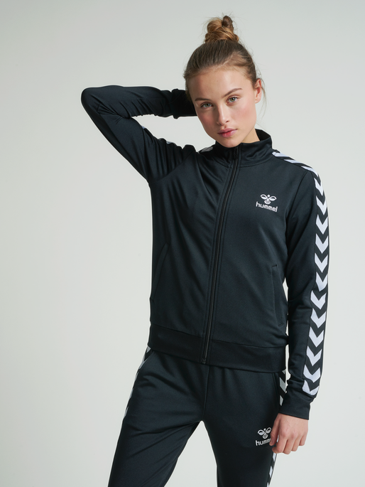 hmlNELLY 2.0 ZIP JACKET, BLACK, model