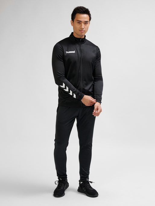 hmlPROMO POLY SUIT, BLACK, model