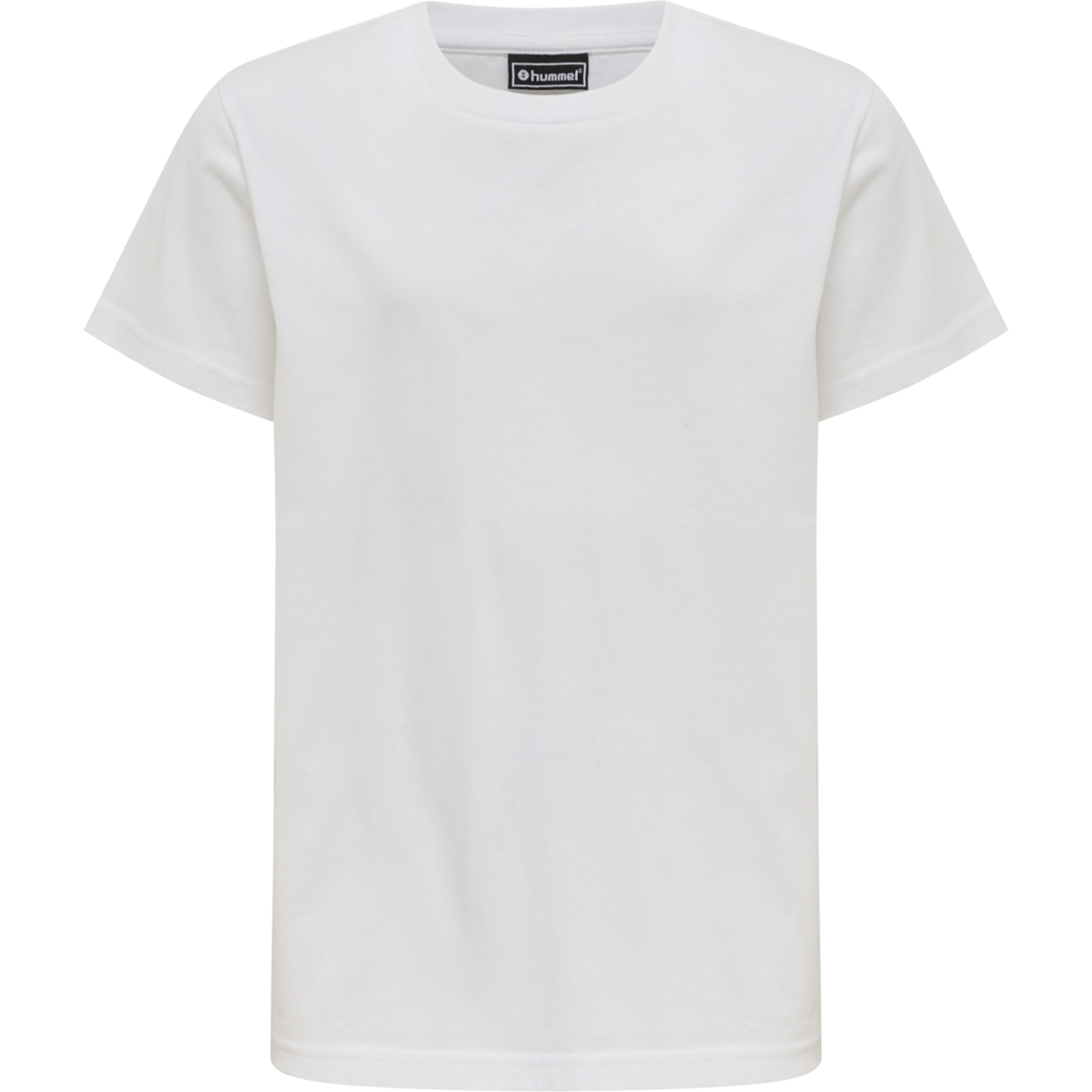 hmlRED BASIC T-SHIRT S/S KIDS, WHITE, packshot