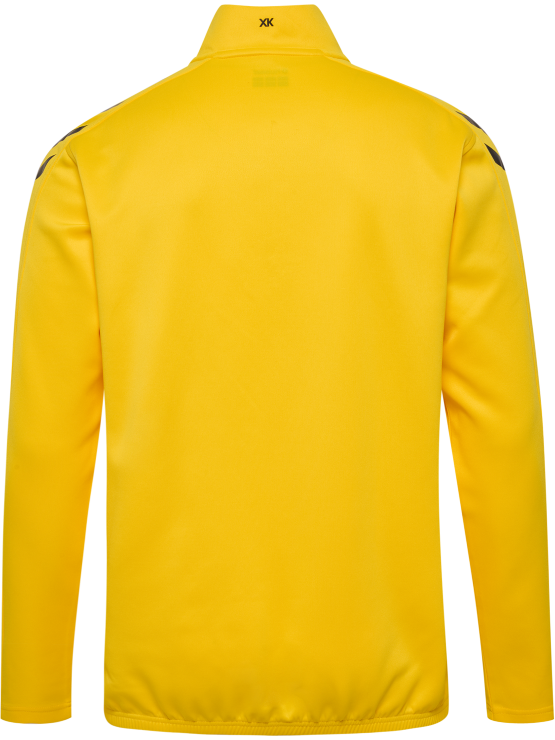 hmlCORE XK HALF ZIP POLY SWEAT, SPORTS YELLOW, packshot