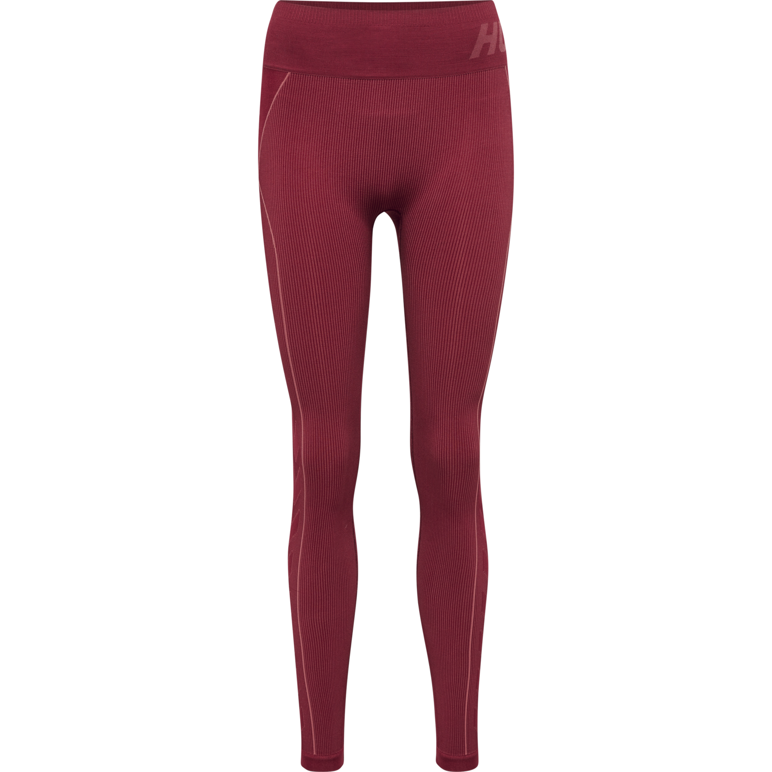 hmlTE CHRISTEL SEAMLESS MW TIGHTS, CABERNET/APPLE BUTTER MELANGE, packshot