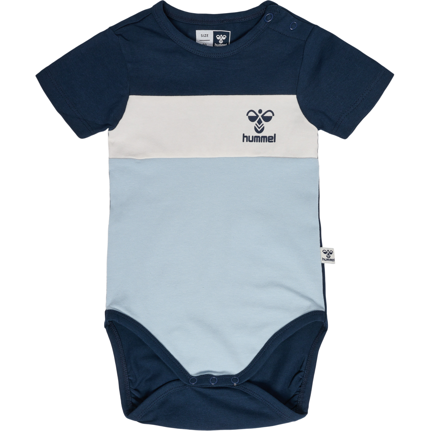 hmlAZUR BLOCK BODY S/S, DRESS BLUES, packshot