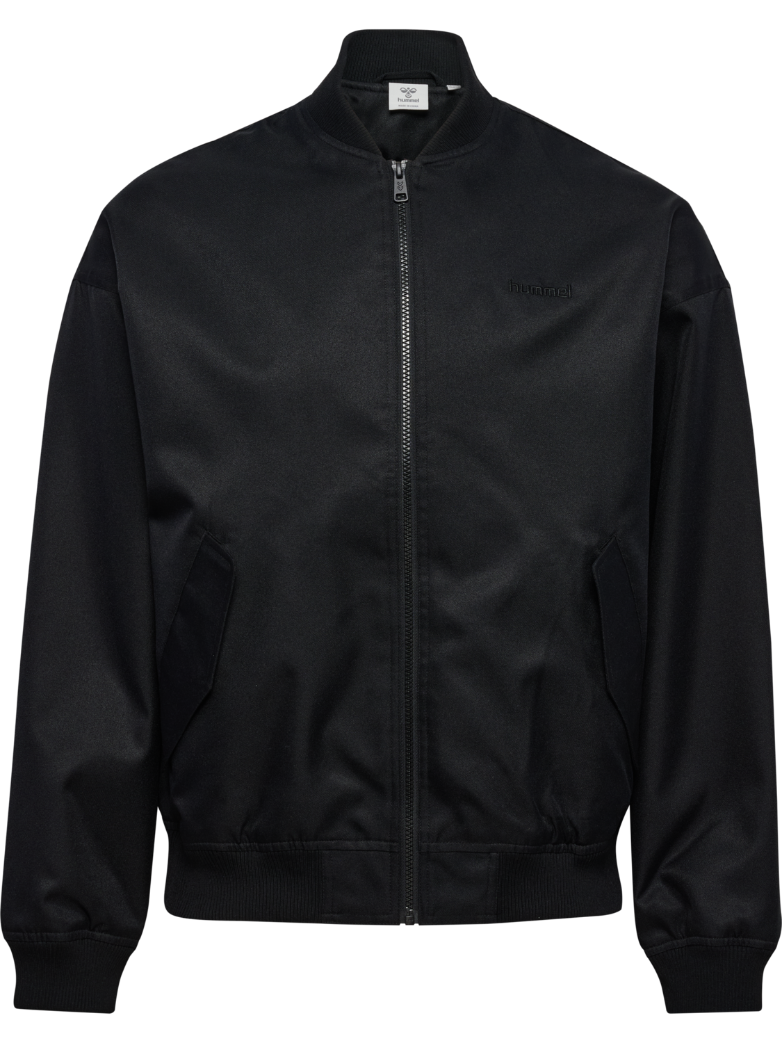 hmlBASEBALL JACKET, BLACK, packshot