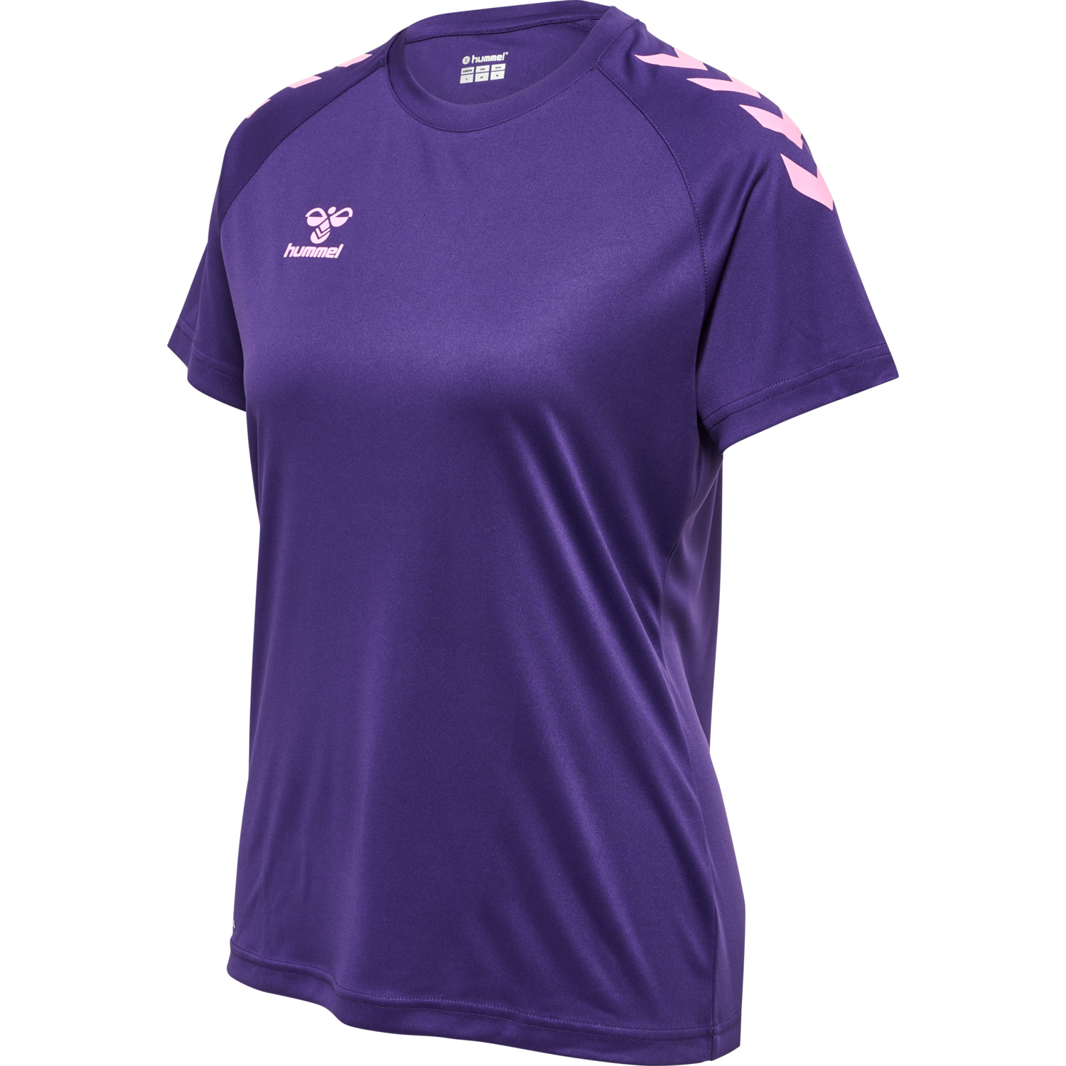 hmlCORE XK CORE POLY TEE  S/S WOMAN, ACAI, packshot