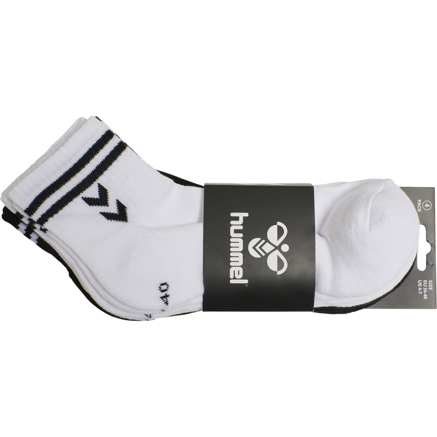 hmlSTRIPE 4-PACK MID CUT SOCKS MIX, 9124, packshot