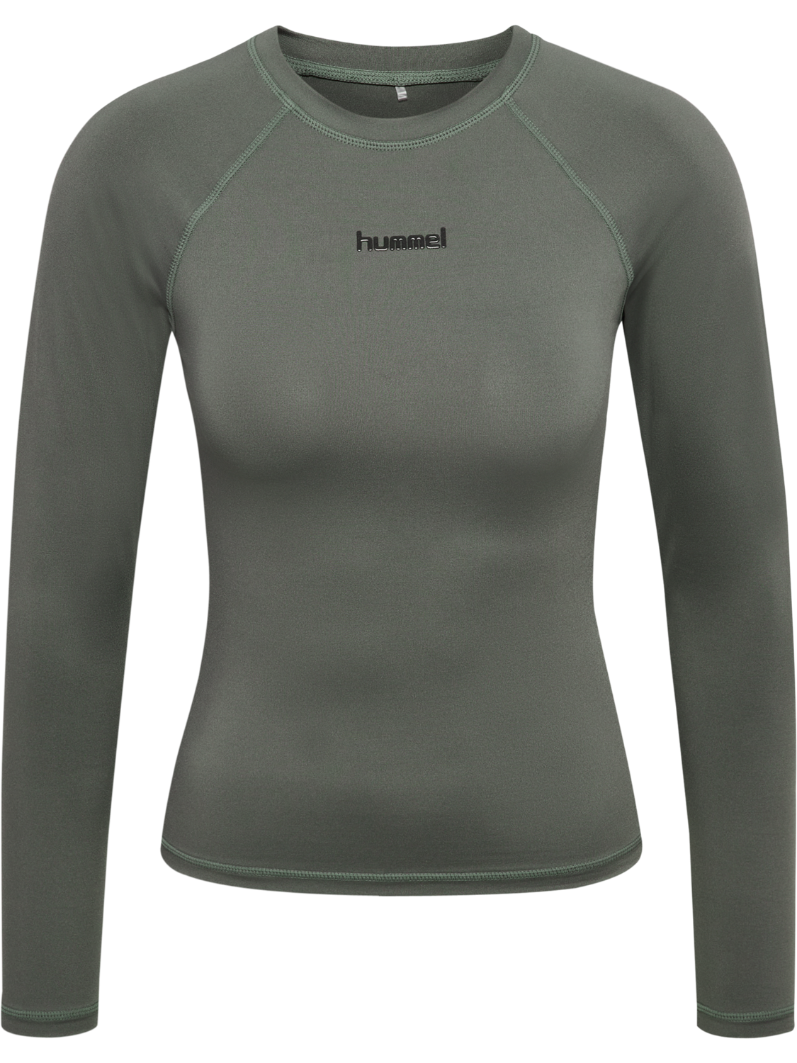 hmlPRIMA W T-SHIRT L/S, CASTOR GRAY, packshot