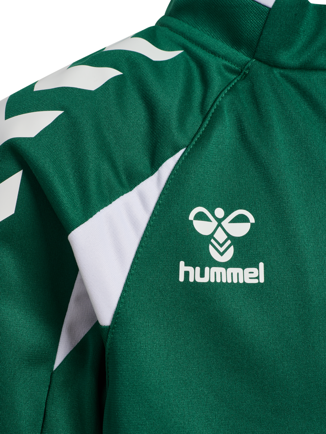 hmlCORE 2.0 TRACK ZIP JACKET KIDS, EVERGREEN/WHITE, packshot