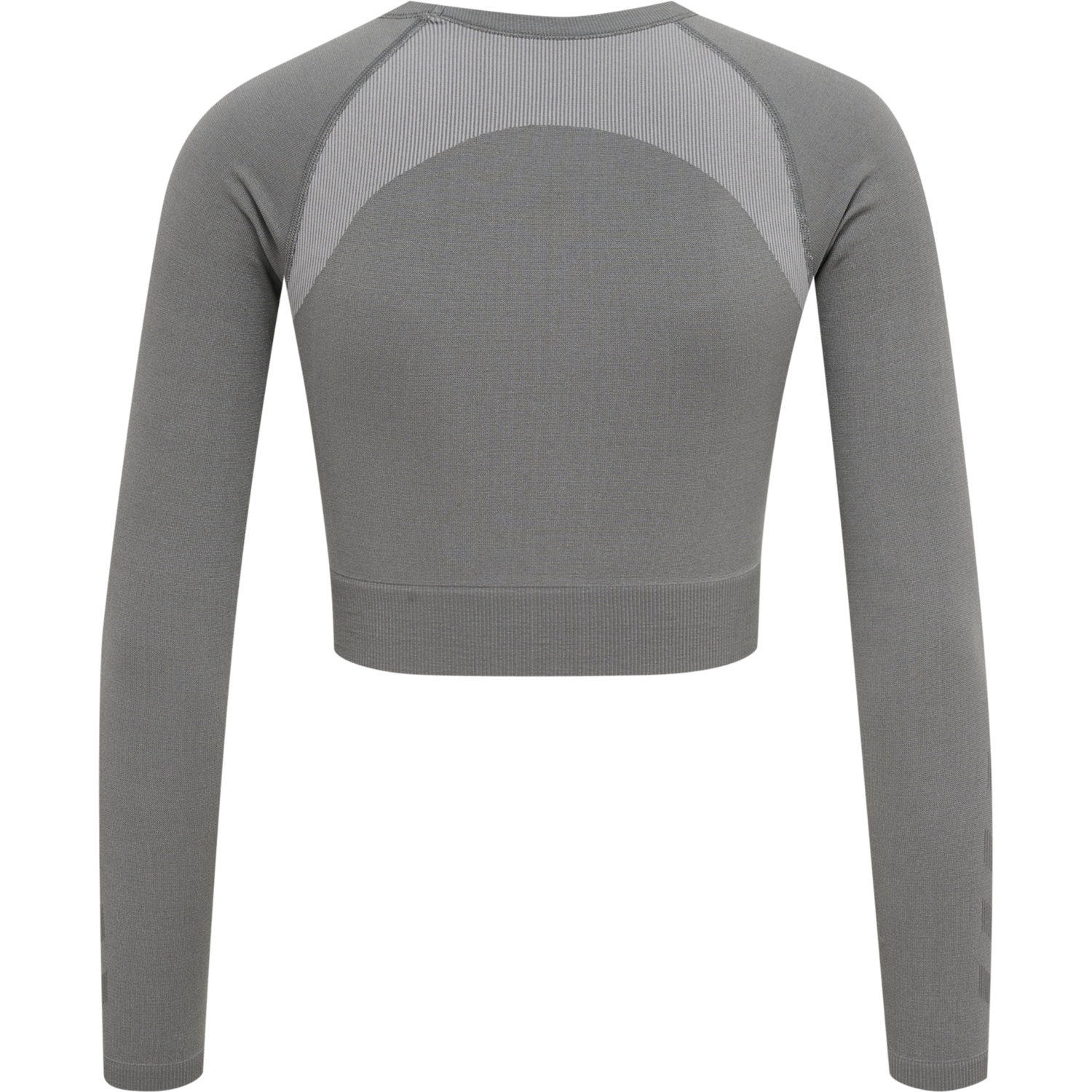 hmlSI SEAMLESS CROPTOP L/S, FROST GRAY, packshot