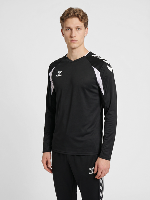 hmlCORE 2.0 JERSEY L/S, BLACK/WHITE, model