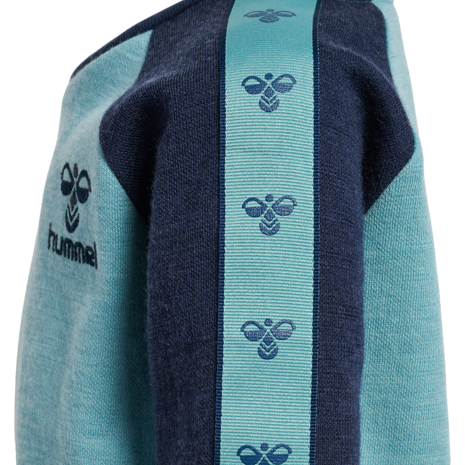 hmlWULBATO SWEATSHIRT, MINERAL BLUE, packshot