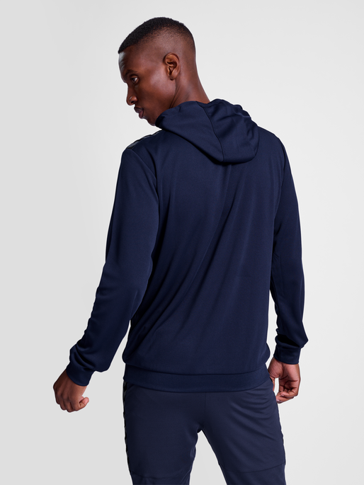 hmlAUTHENTIC PL HOODIE, MARINE, model