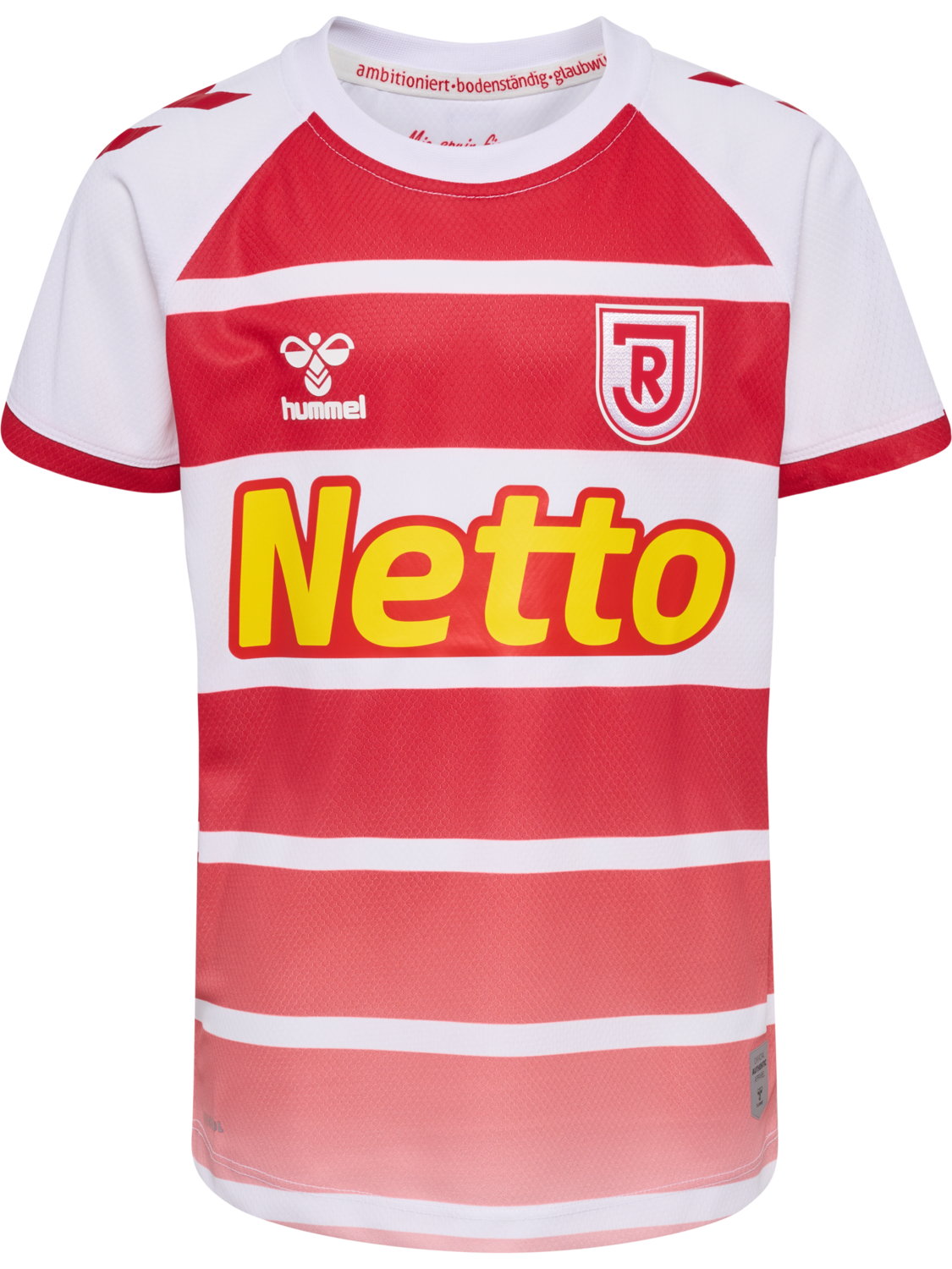 RGB 23/24 HOME JERSEY S/S KIDS, WHITE/TRUE RED, packshot