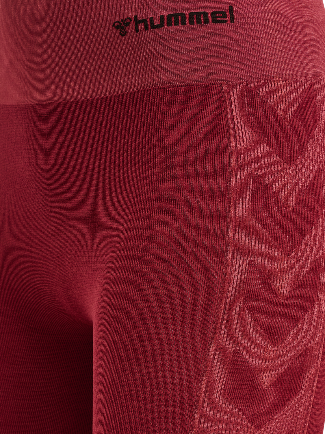 hmlCLEA SEAMLESS MID WAIST TIGHTS, CABERNET/APPLE BUTTER MELANGE, packshot
