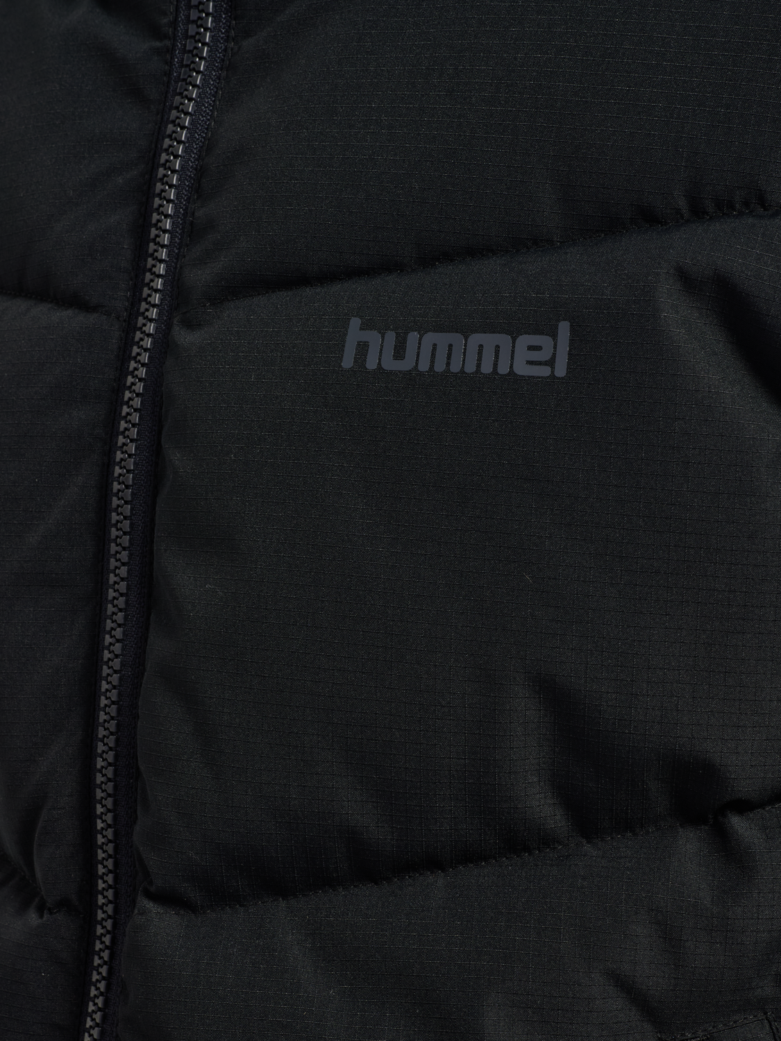 hmlJR PUFFER VEST, BLACK, packshot