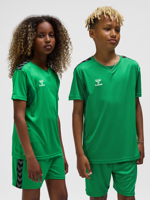 hmlAUTHENTIC PL JERSEY S/S KIDS, JELLY BEAN, model