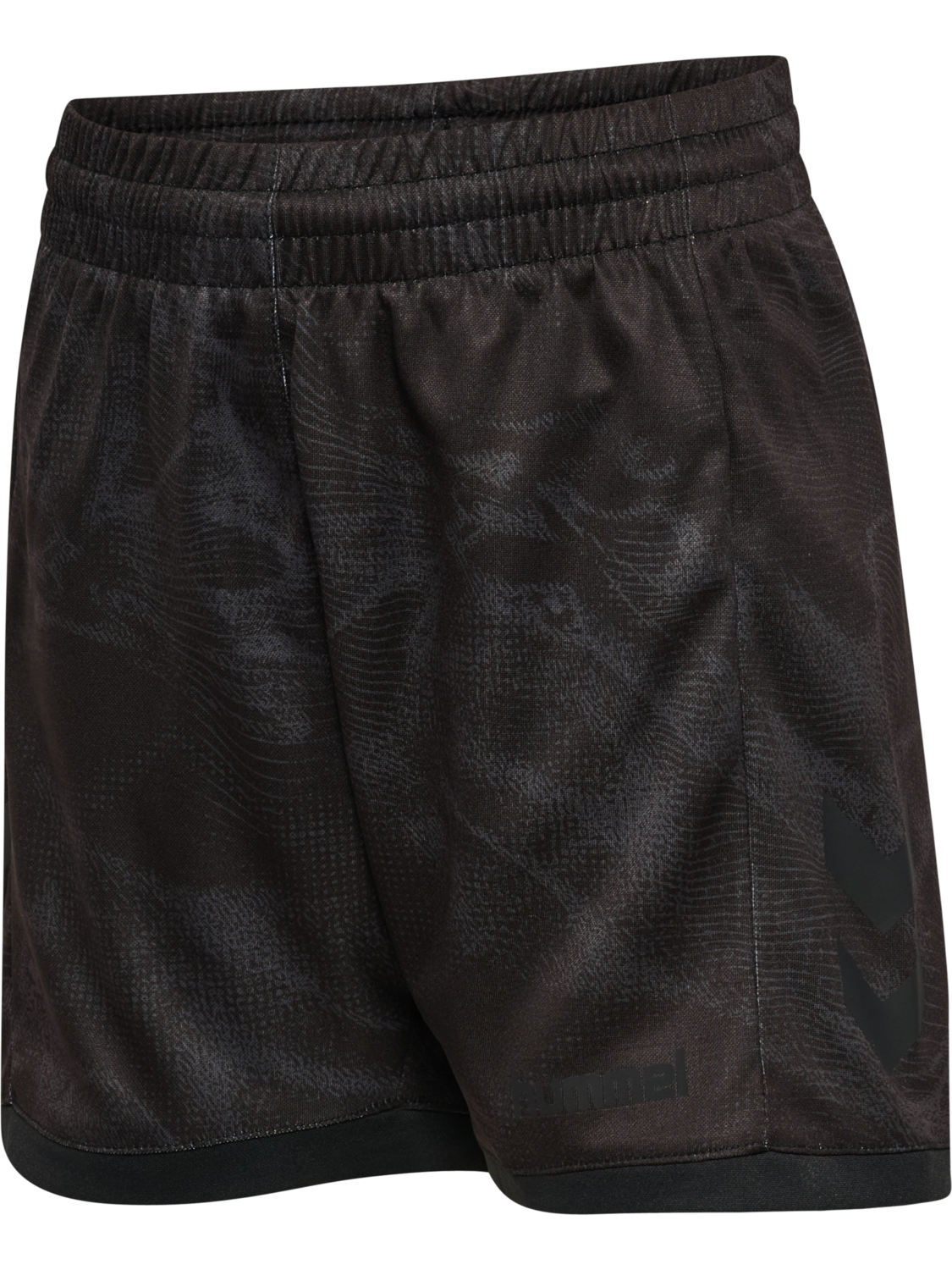 hmlBLAZE CLUB26 GRAPHIC SHORTS KIDS, BLACK/ASPHALT, packshot