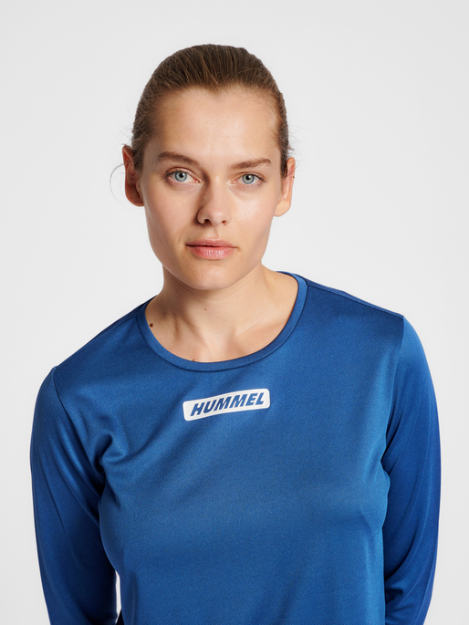 hmlTE TOLA T-SHIRT LS, INSIGNIA BLUE, model